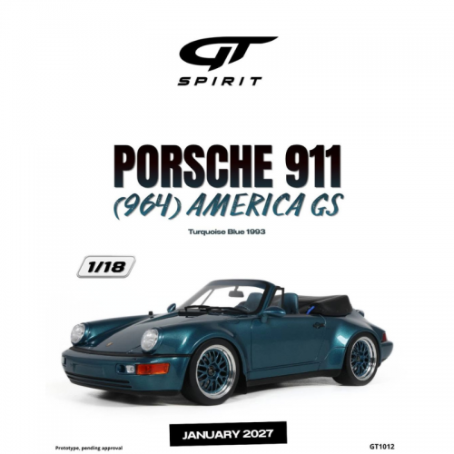 Macheta Macheta Porsche 911 (964) America GS, scara 1:18, scara 1:18