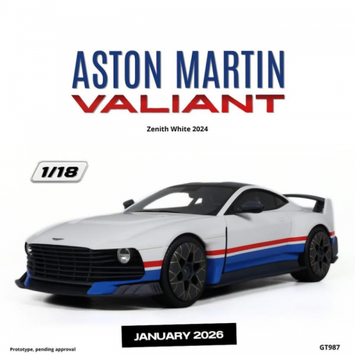 Macheta Macheta Aston Martin Valiant, scara 1:18, scara 1:18